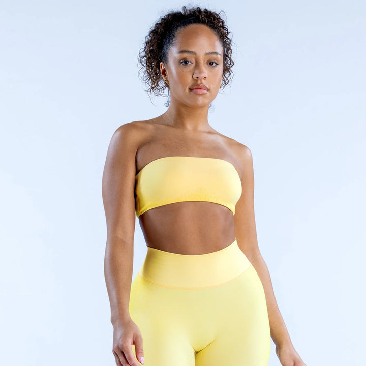 Fearless Bandeau Sports Bra Yellow