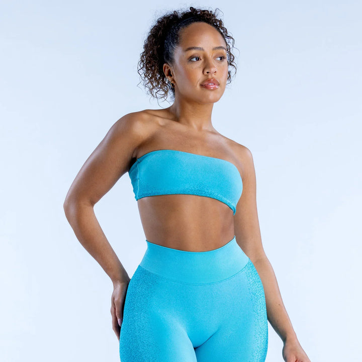 Fearless Bandeau Sports Bra Blue