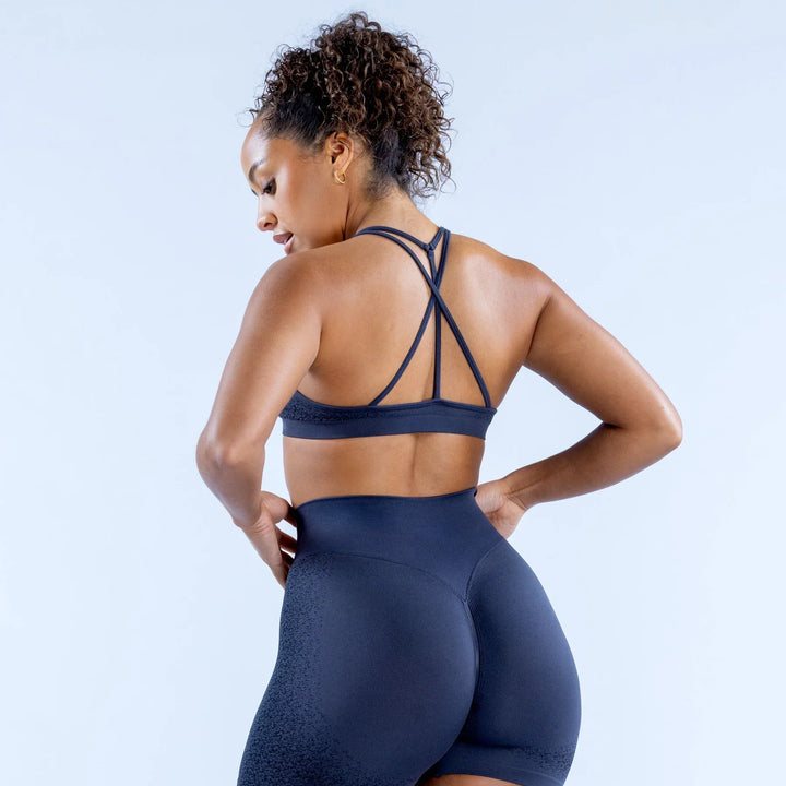 Fearless Cross Back Sports Bra Black