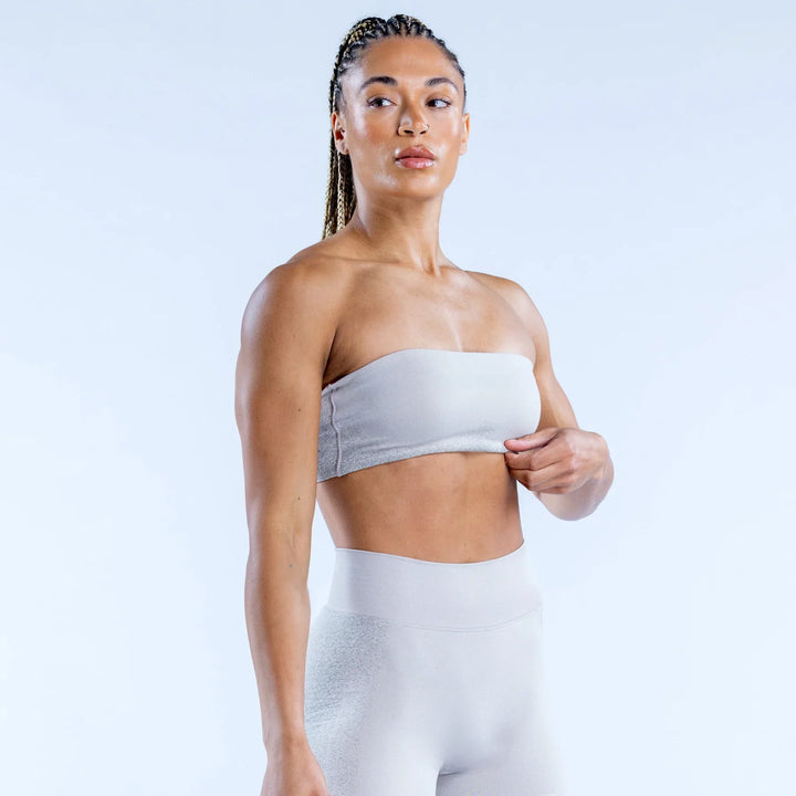 Fearless Bandeau Sports Bra Clay Ash