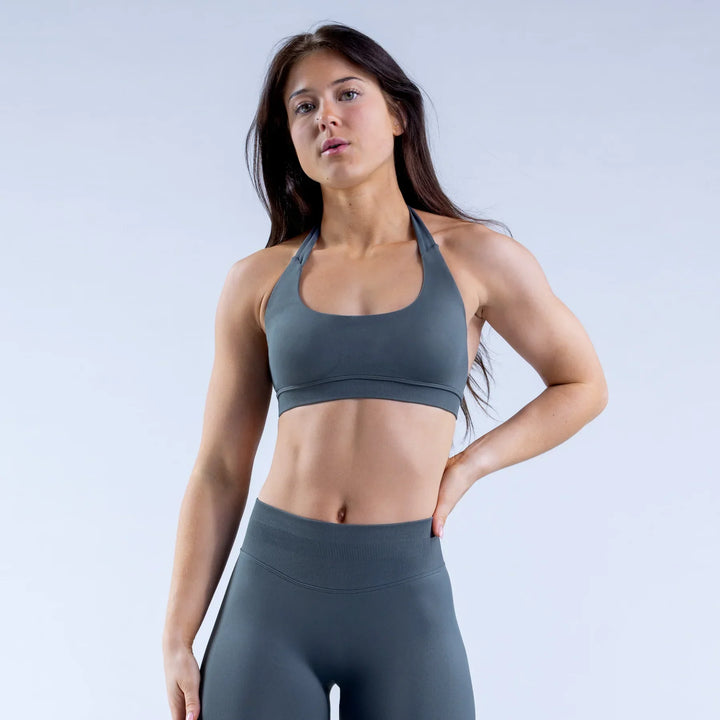 Empowered High-Impact Sports Bra Slate Gray