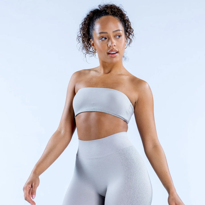 Fearless Bandeau Sports Bra Clay Ash